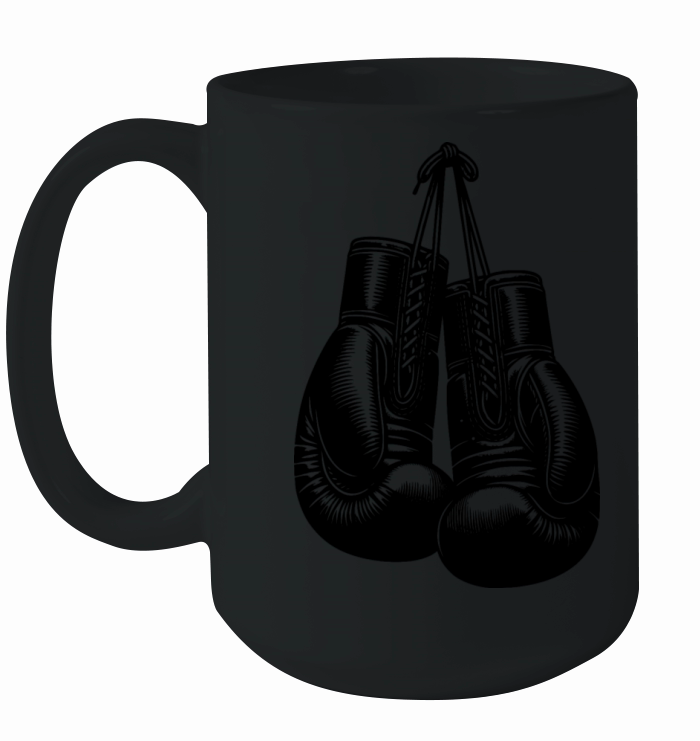 Classic Boxing Gloves In Vintage Boxer Style Ceramic Mug