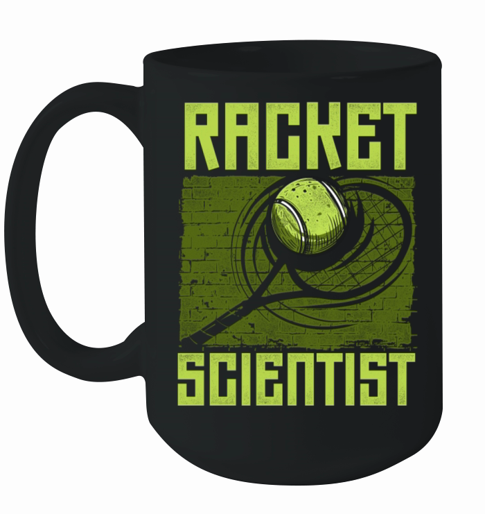 Funny Tennis Player Racket Pun Ceramic Mug