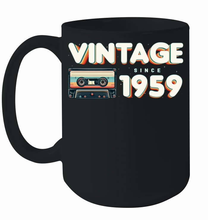 Retro Vintage 1959 Nostalgic Birthday Men Women Ceramic Mug