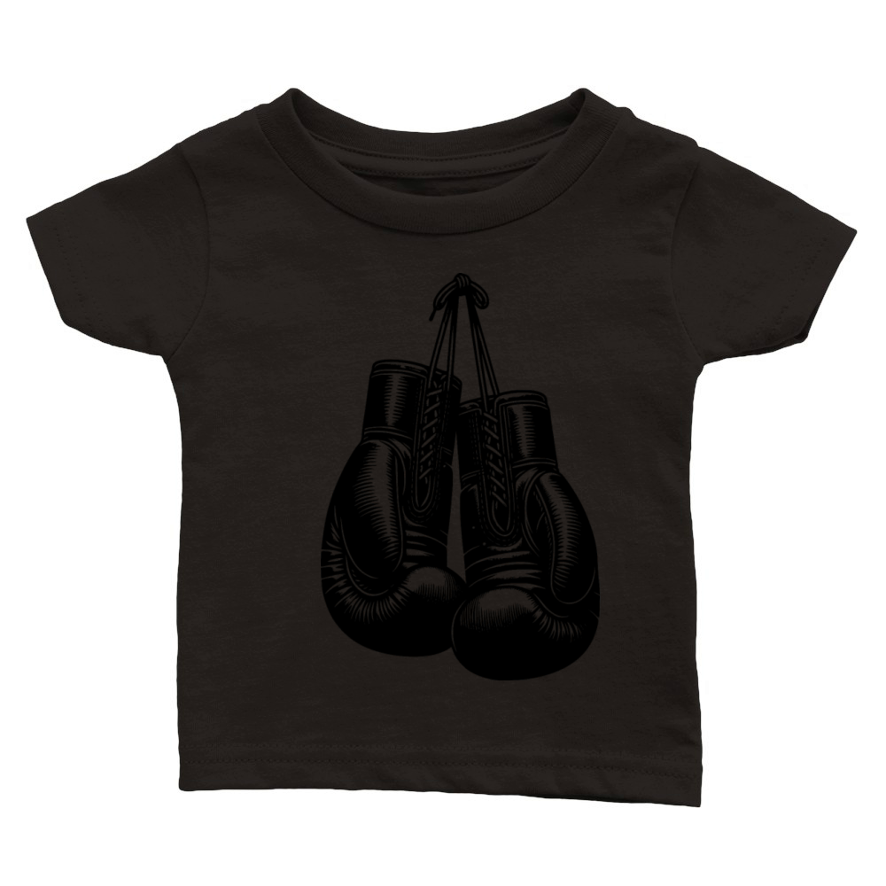 Classic Boxing Gloves In Vintage Boxer Style Classic Baby Crewneck T-shirt