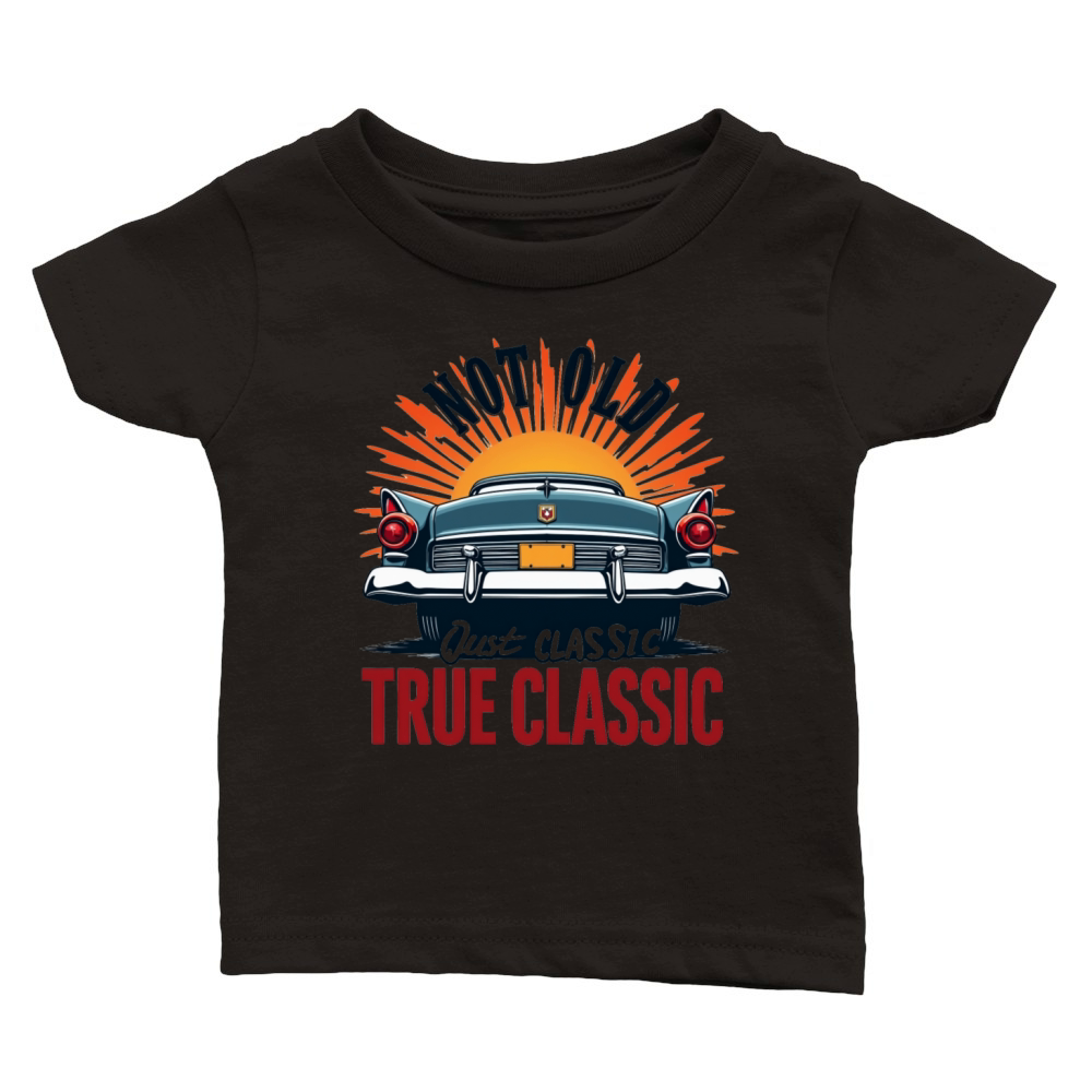 Not Old But True Classic Car Classic Baby Crewneck T-shirt