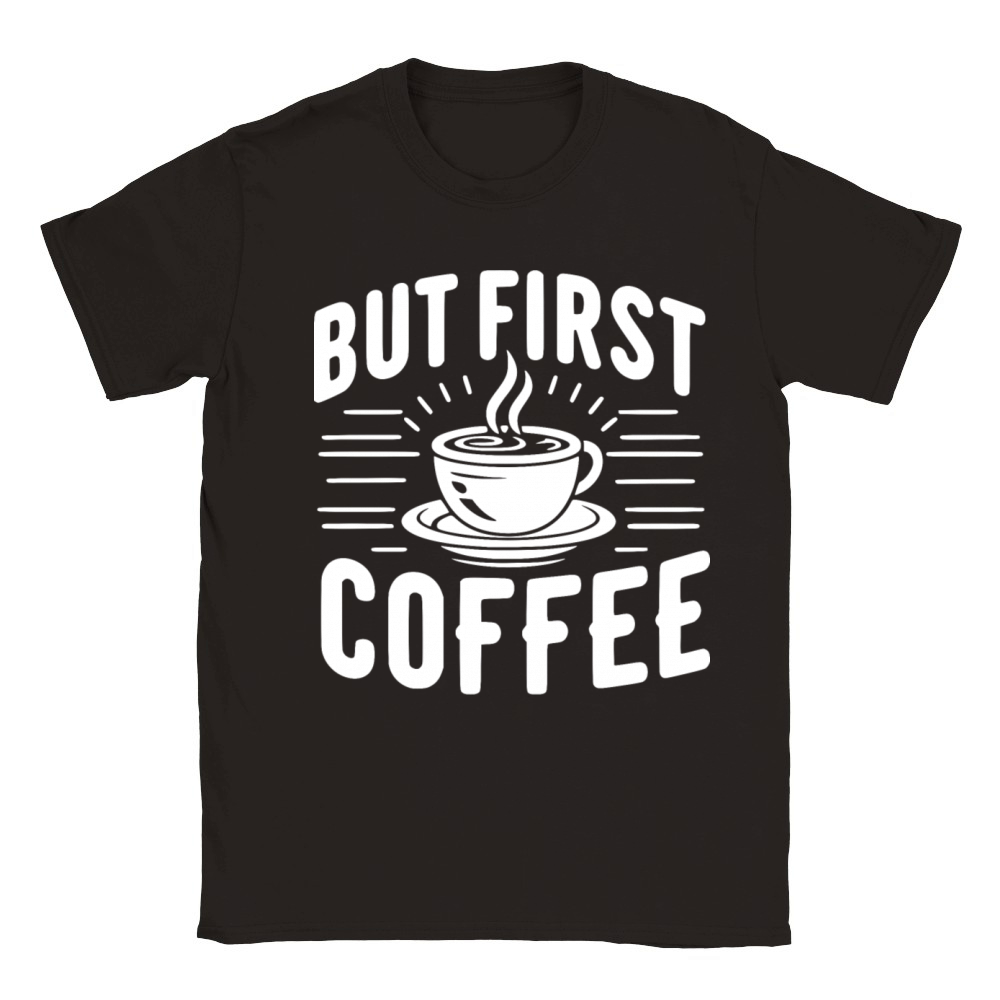 But First Coffee Classic Kids Crewneck T-shirt