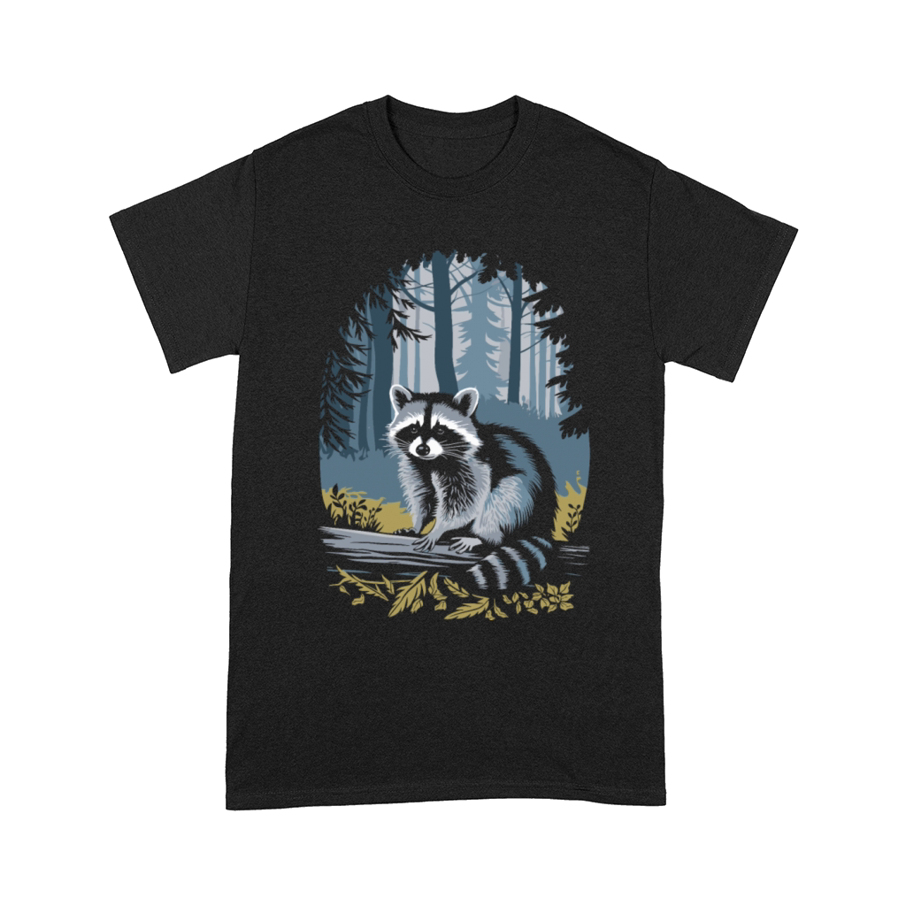 Cottagecore Forest Raccoon Serenity Comfort T-shirt