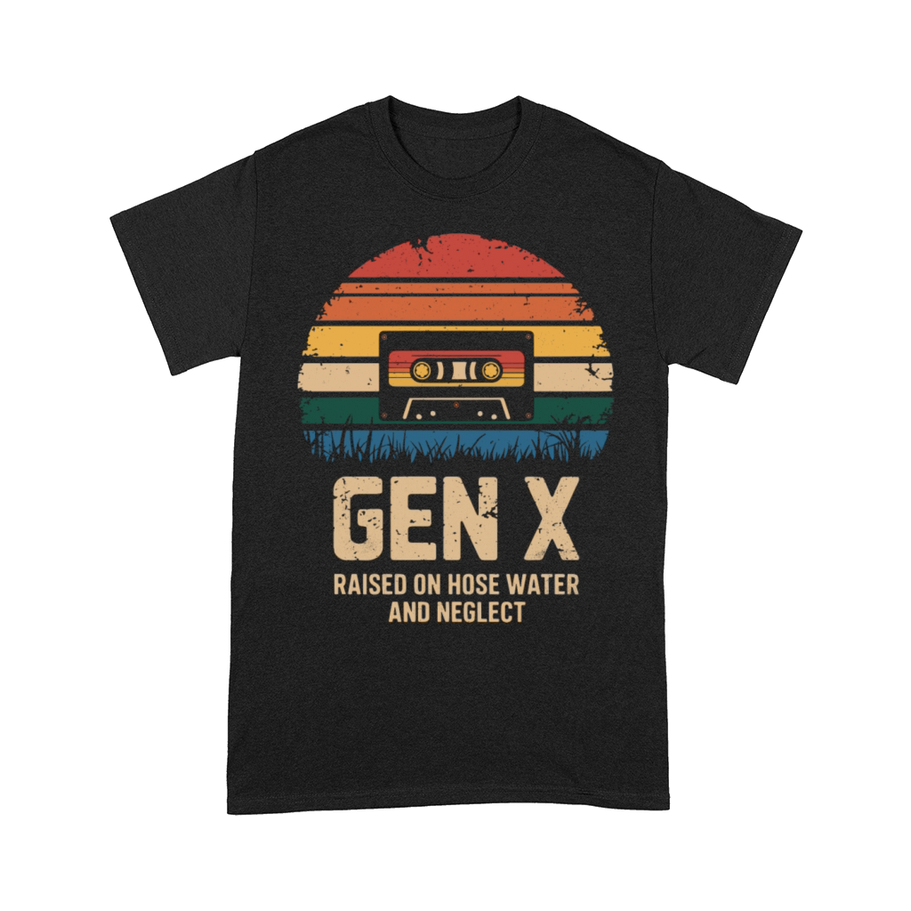 Gen X Raised on Hose Water Retro Vintage Cassette Comfort T-shirt