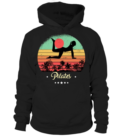 Pilates Yoga Vintage Retro Sunset Sport Hoodie Unisex