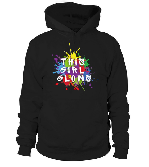 This Girl Glows For Kids Tie Dye Bright Colors Hoodie Unisex