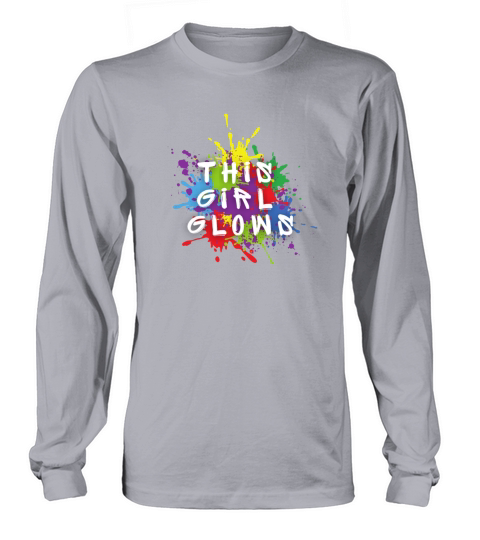 This Girl Glows For Kids Tie Dye Bright Colors Long sleeved Unisex