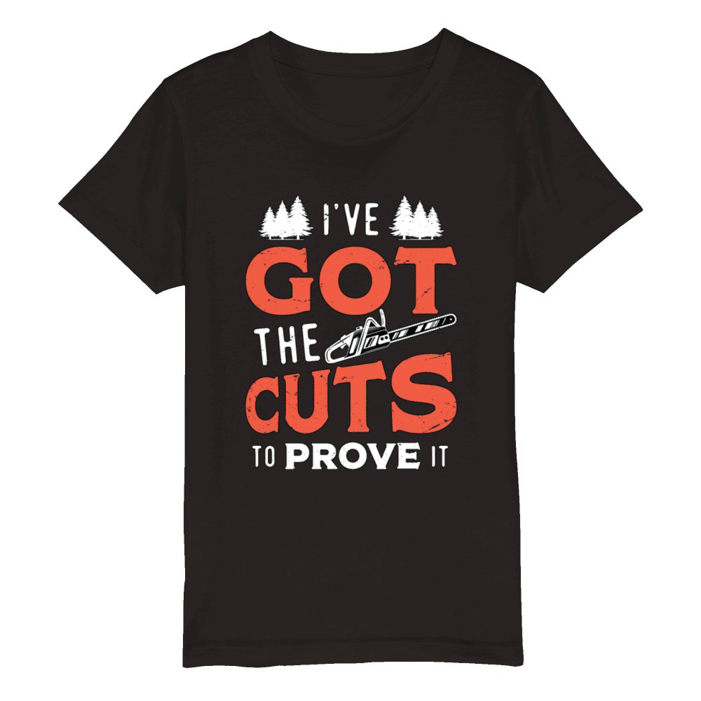 Tree Surgeon Ive Got The Cuts Arboriculturist Organic Kids Crewneck T-shirt