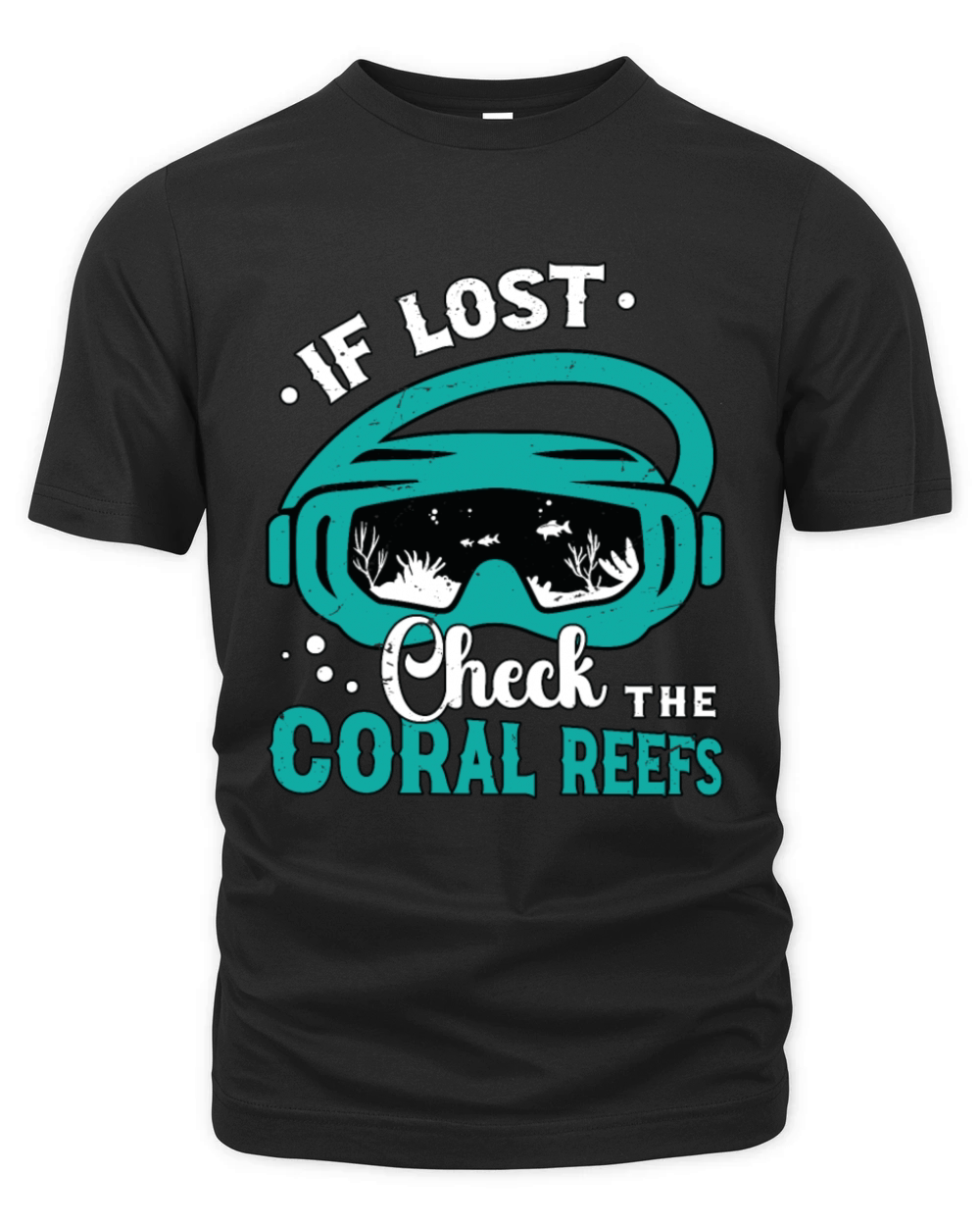 Snorkeling If Lost Check The Coral Reefs Swimmer Organic Unisex T-shirt