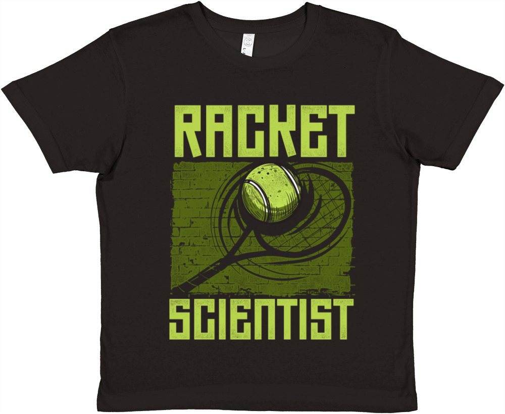 Funny Tennis Player Racket Pun Premium Kids Crewneck T-shirt