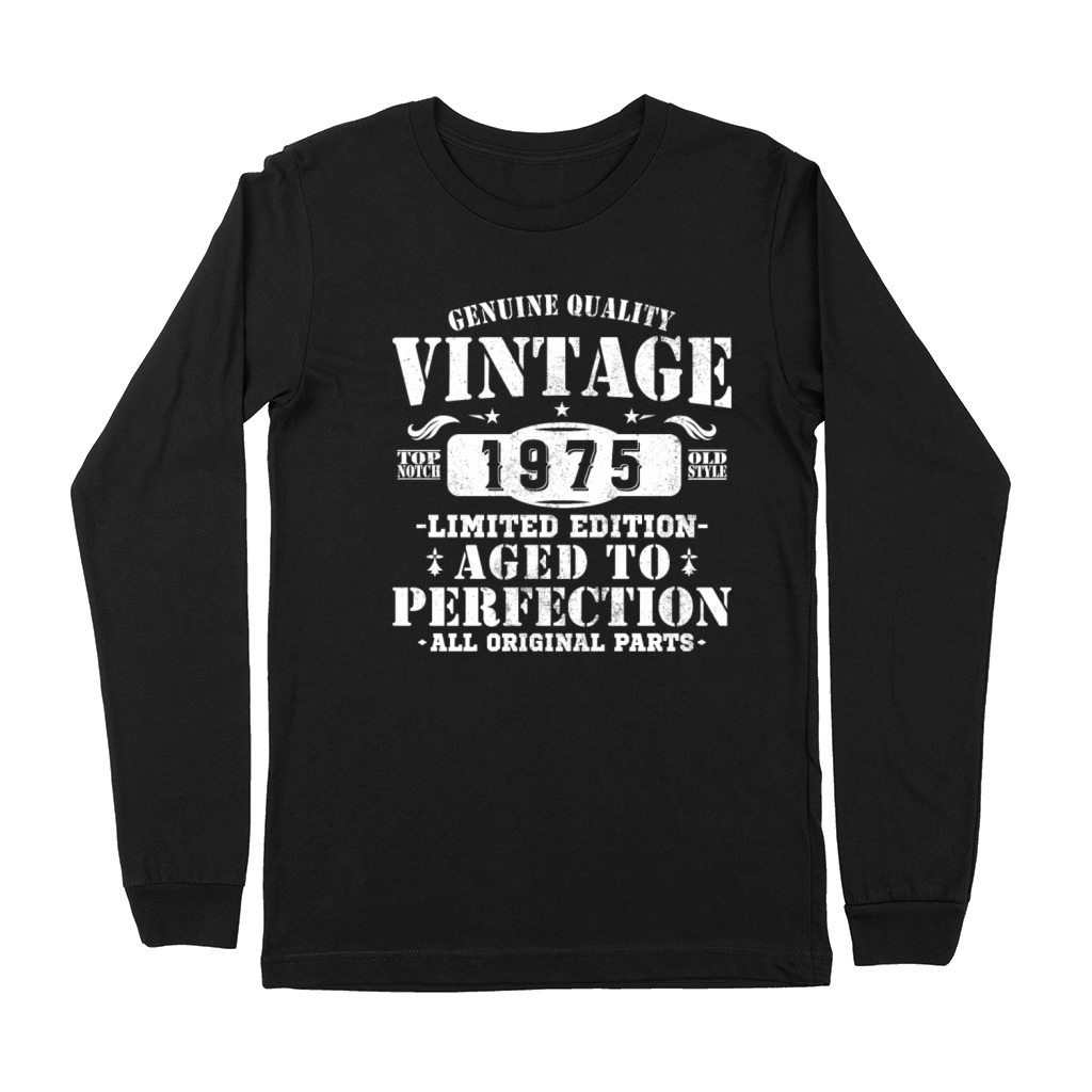50 Years 1975 Vintage Retro Birthday Gift Premium Long Sleeve