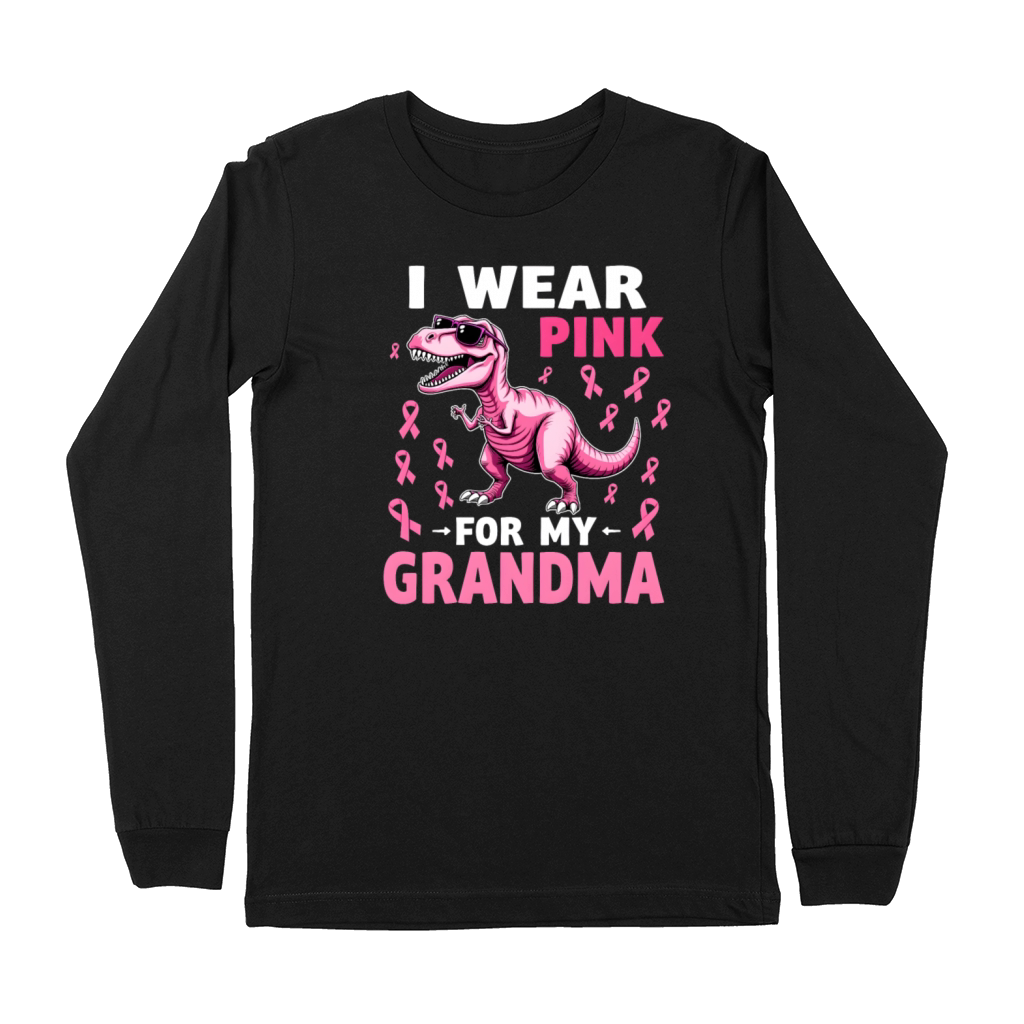 Breast Cancer Pink Awareness Design Premium Long Sleeve