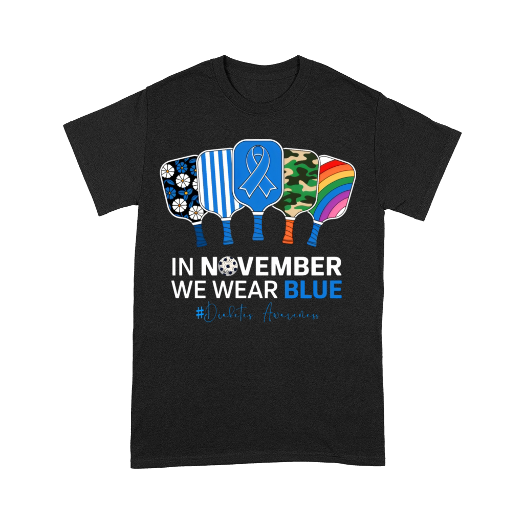 In November We Wear Blue Awareness Pickleball Padd Premium T-shirt