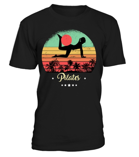 Pilates Yoga Vintage Retro Sunset Sport T-Shirt Unisex