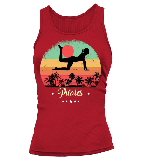 Pilates Yoga Vintage Retro Sunset Sport Tank top Woman