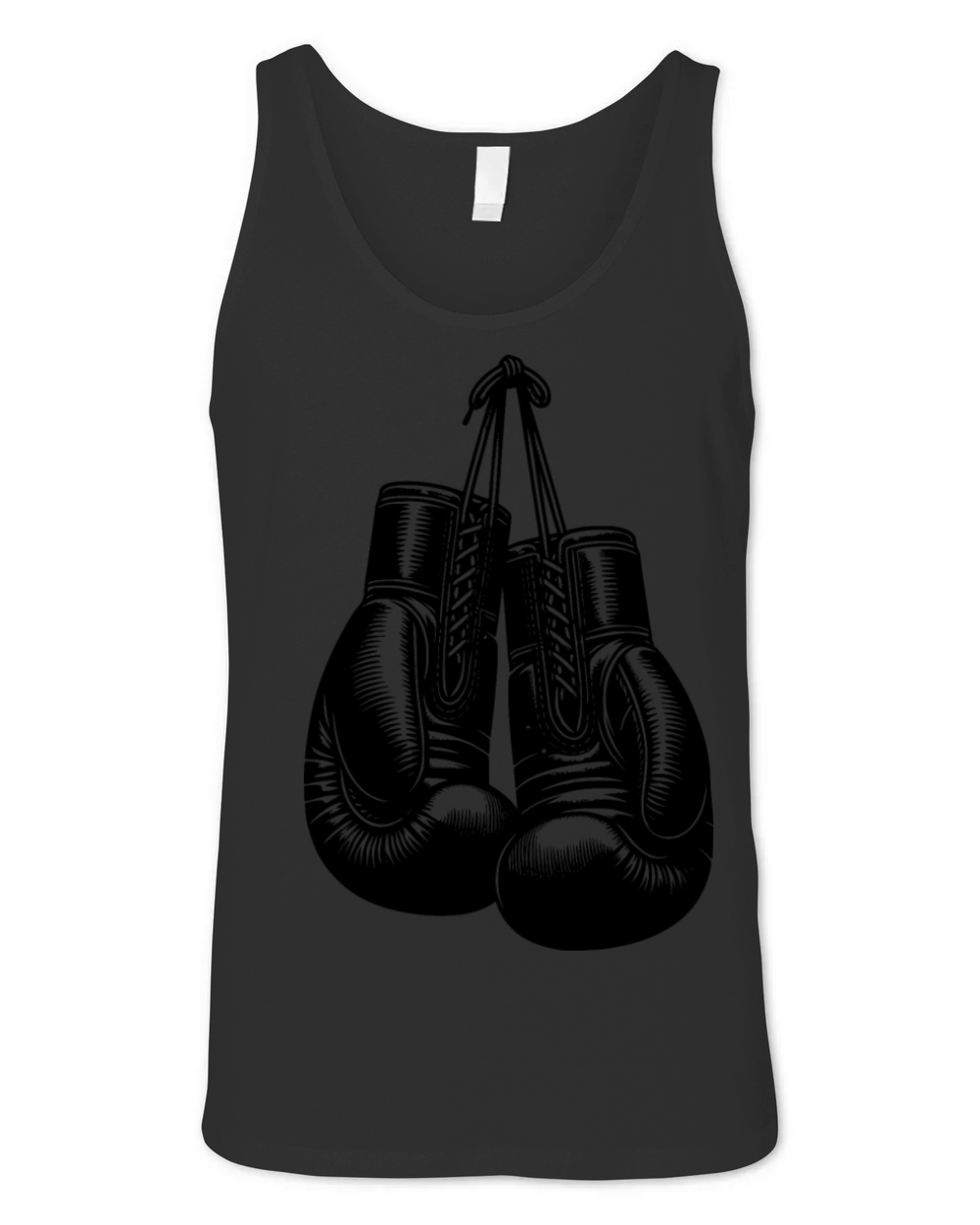 Classic Boxing Gloves In Vintage Boxer Style Unisex Jersey Tank