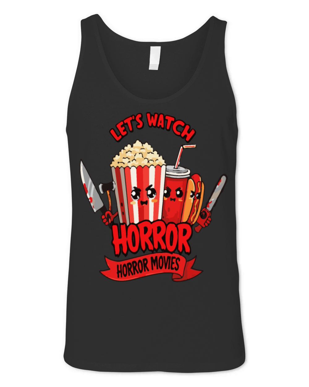 Midnight Horror Movie Unisex Jersey Tank