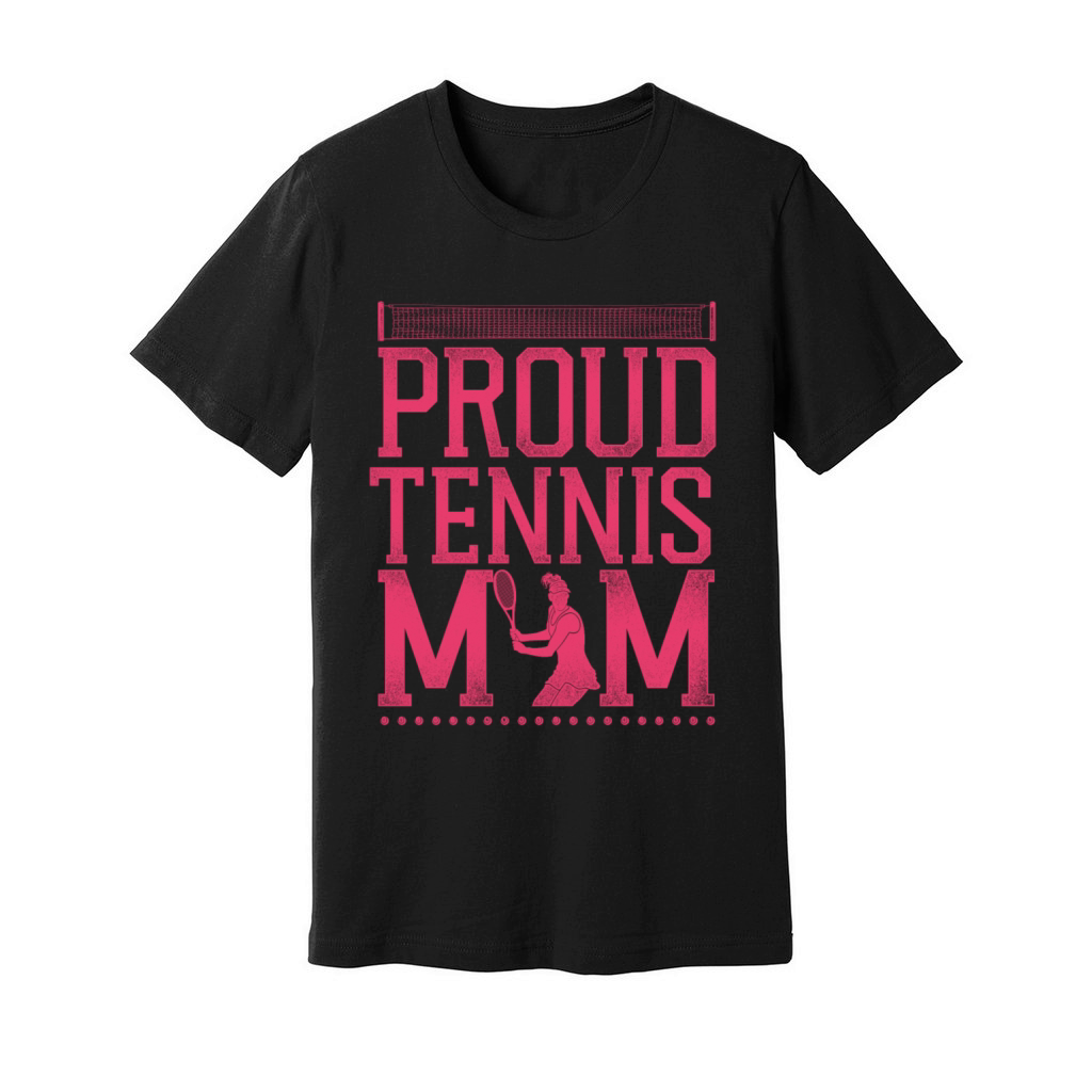 Funny Tennis Player Racket Mom Unisex Jersey Tee