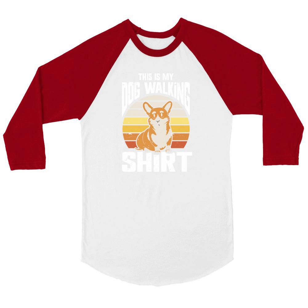Dog Walker Professional Pet Sitter Dog Walking Unisex ¾ sleeve Raglan T-shirt