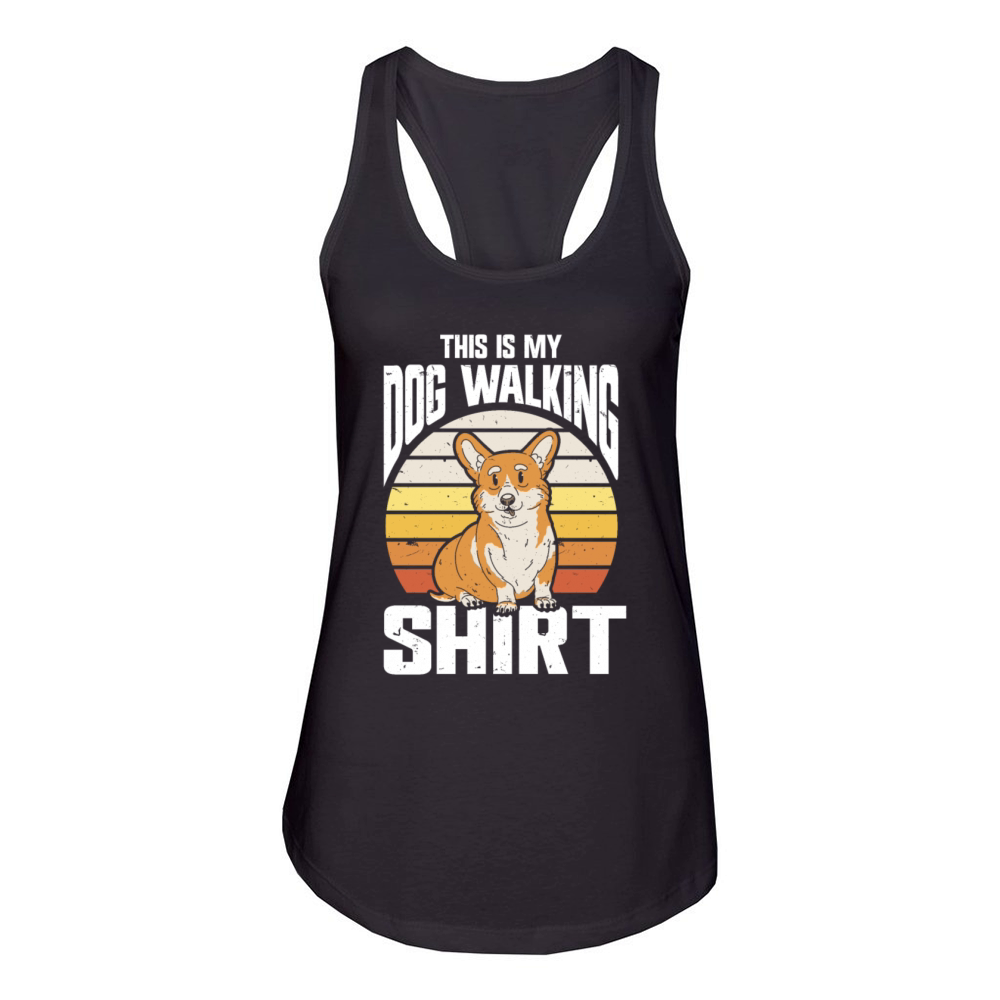 Dog Walker Professional Pet Sitter Dog Walking Women's Racerback Tank