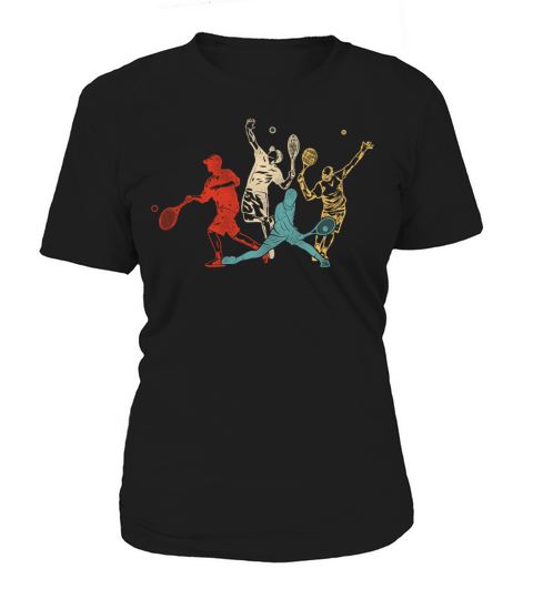 Funny Tennis Player Racket Retro Women's T-Shirt