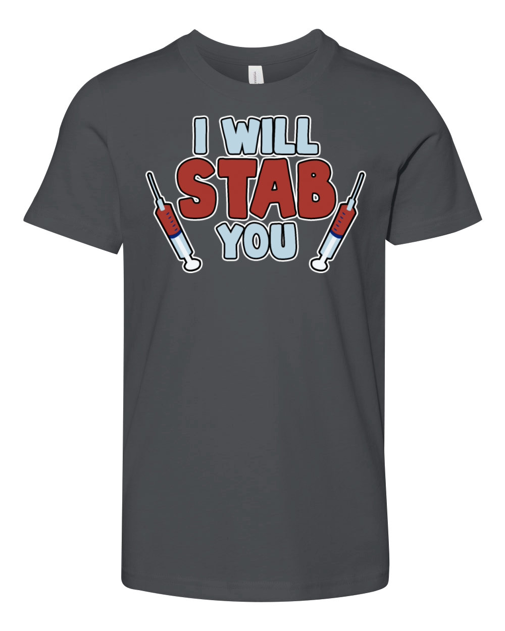 I Will Stab You Youth Unisex Jersey Tee