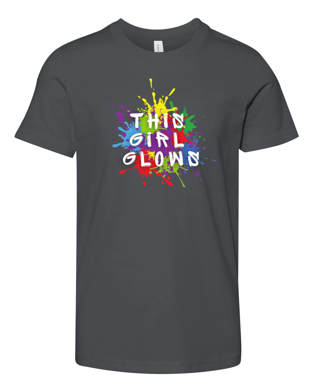 This Girl Glows For Kids Tie Dye Bright Colors Youth Unisex Jersey Tee
