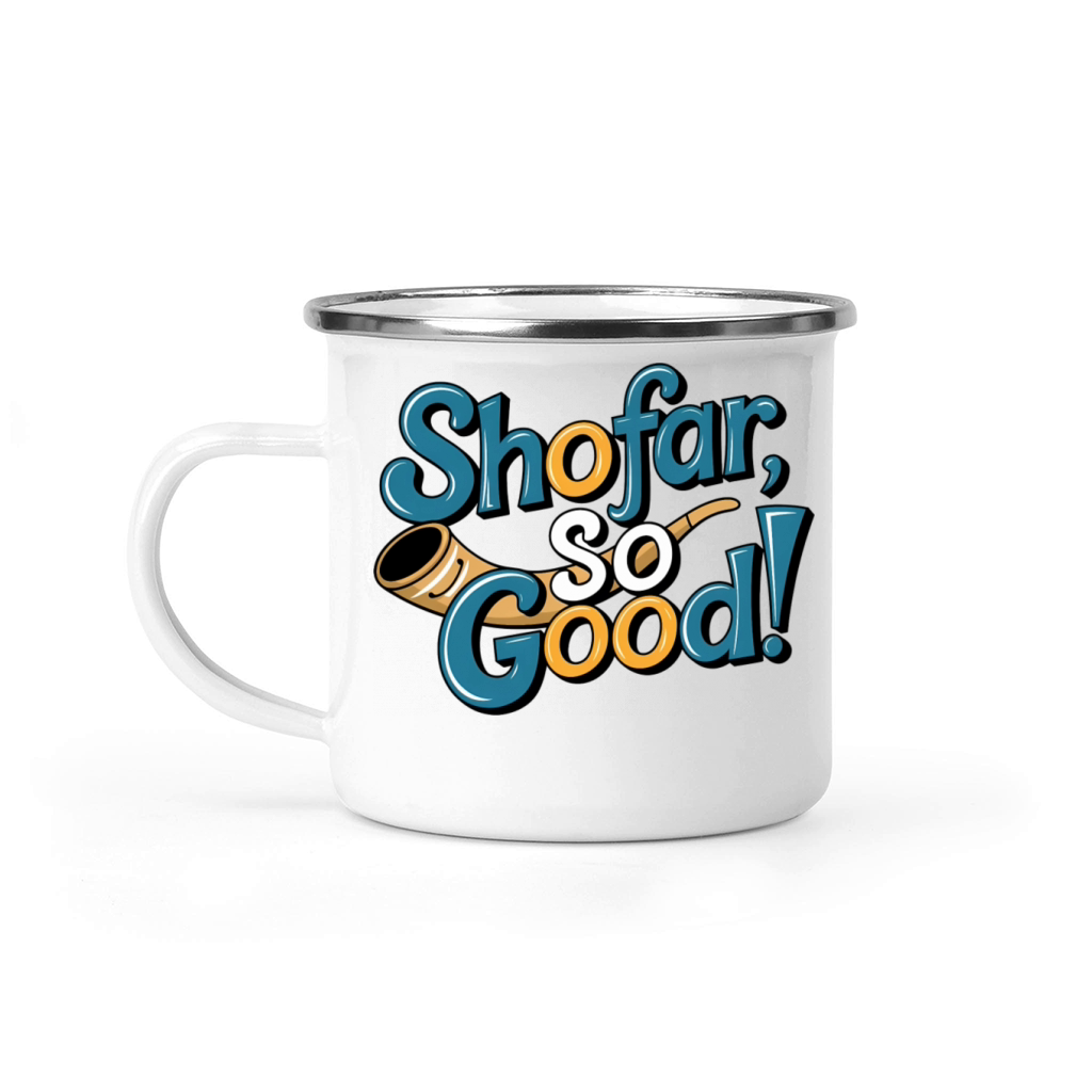 Shofar So Good Funny Jewish Holiday Pun Camping Mug
