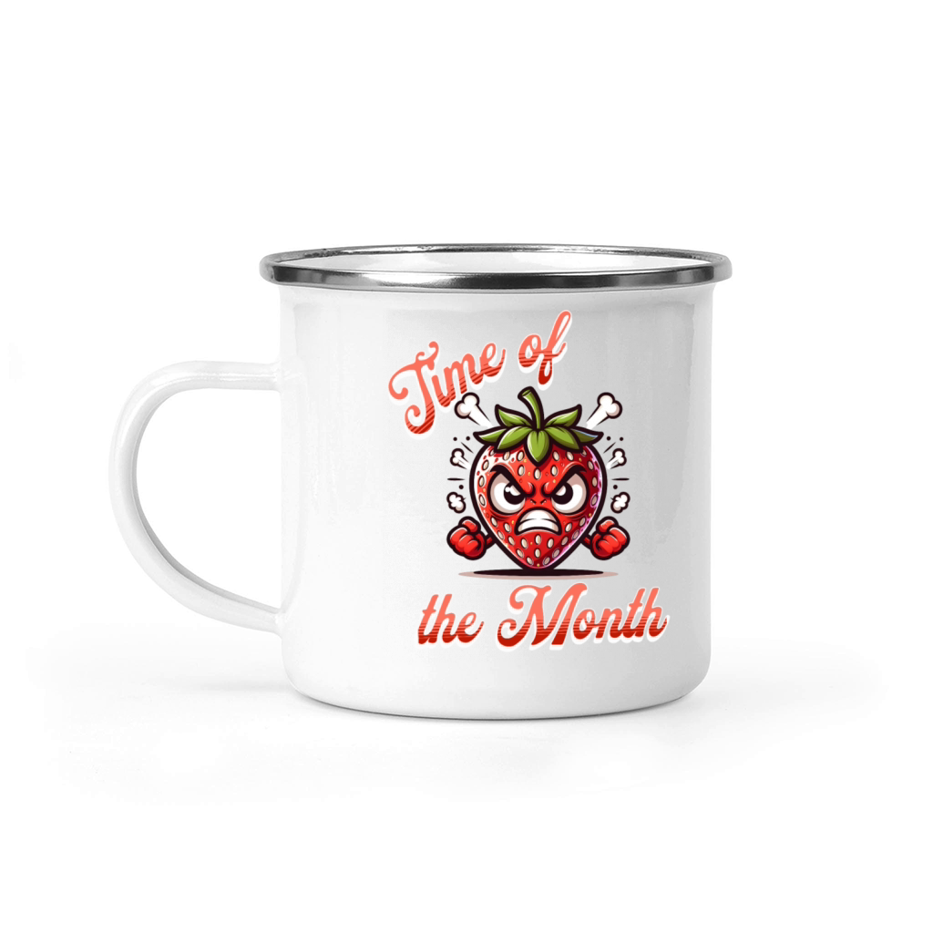 Time of the Month Periode Menstruation Strawberry Camping Mug
