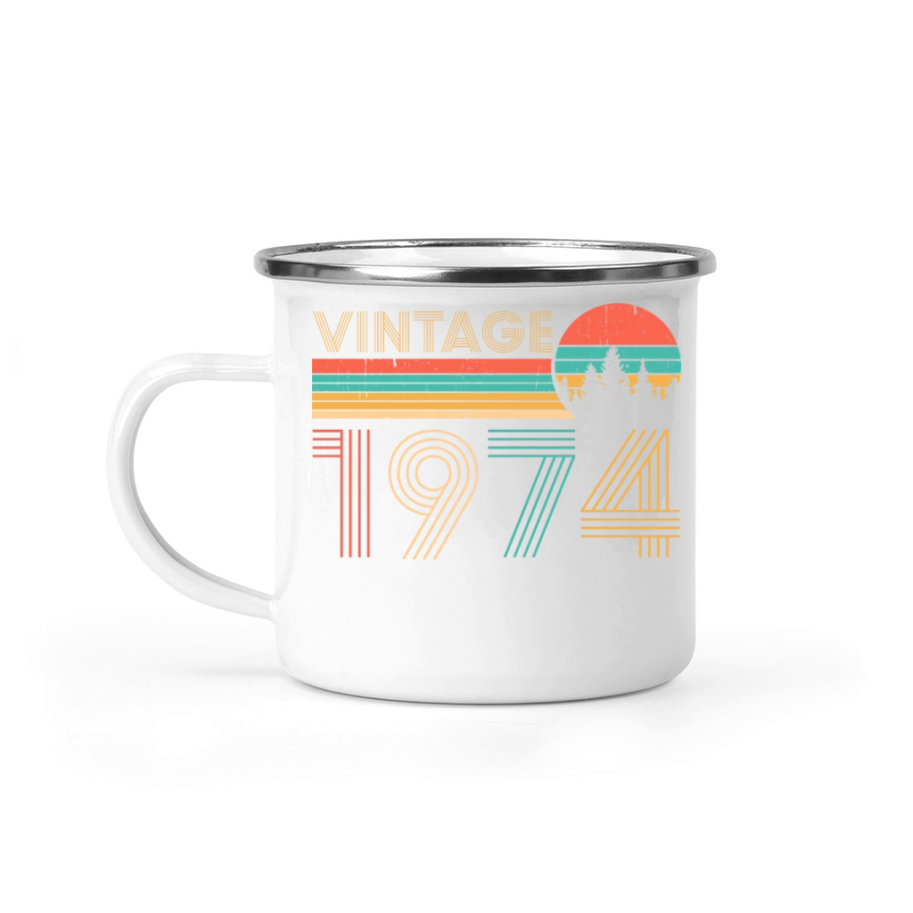 vintage 1974 Camping Mug