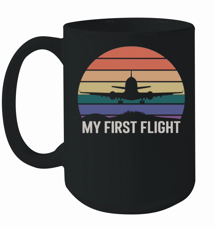 My First Flight Airplane Sunset Adventure Ceramic Mug