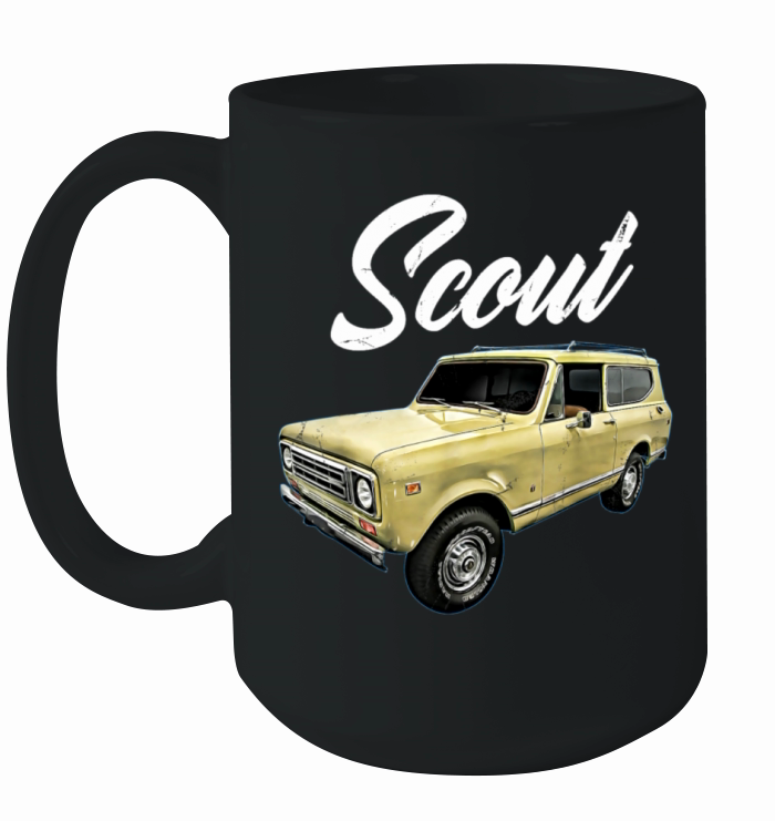 Scout Classic Pickup Truck Harvester Oldtimer Ceramic Mug