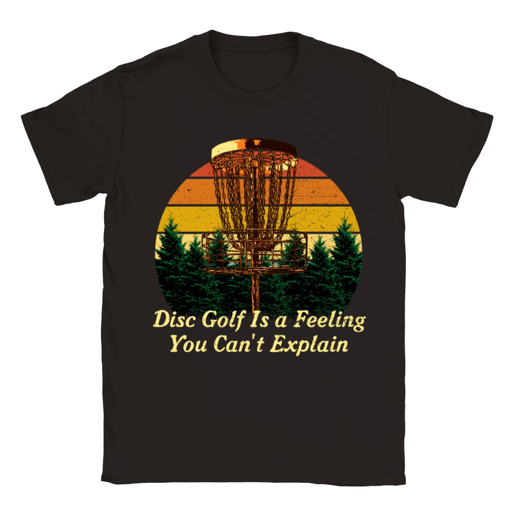 Disc Golf Is a Strange Feeling Golfer Sayings Classic Kids Crewneck T-shirt