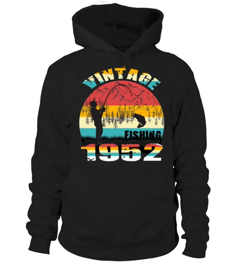 VINTAGE FISHING 1952 Hoodie Unisex