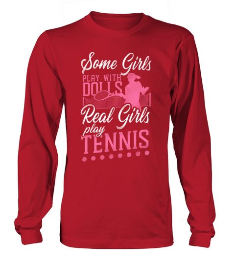 Funny Tennis Player Racket Girl Long sleeved Unisex