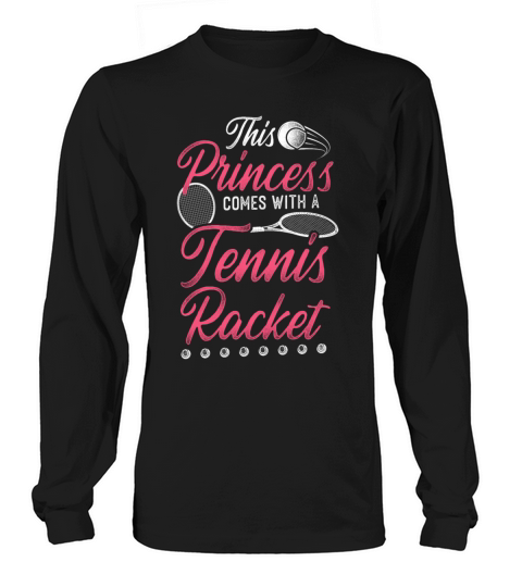 Funny Tennis Player Racket Girl Long sleeved Unisex