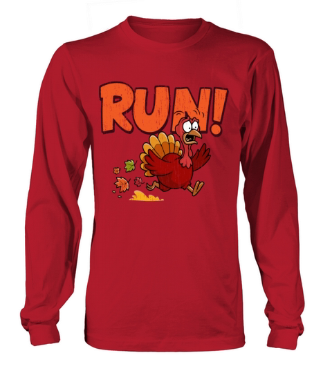 Thanksgiving Running Turkey Ritro Run Costume Long sleeved Unisex