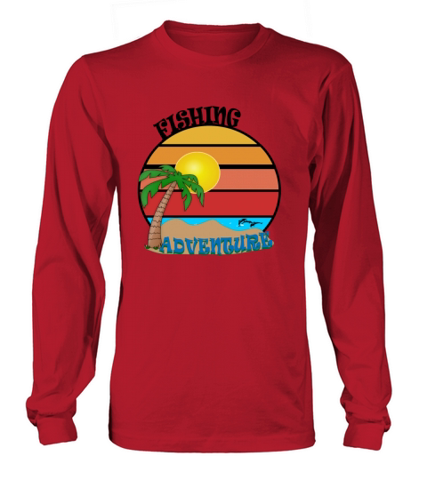 vintage fishing adventures Long sleeved Unisex