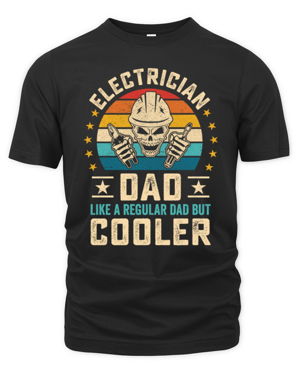 Electrician Dad like a regular dad quote retro Organic Unisex T-shirt