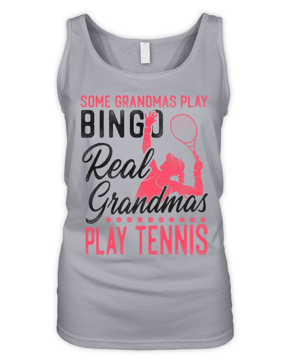 Funny Tennis Player Racket Grandma Organic Women's Tank Top