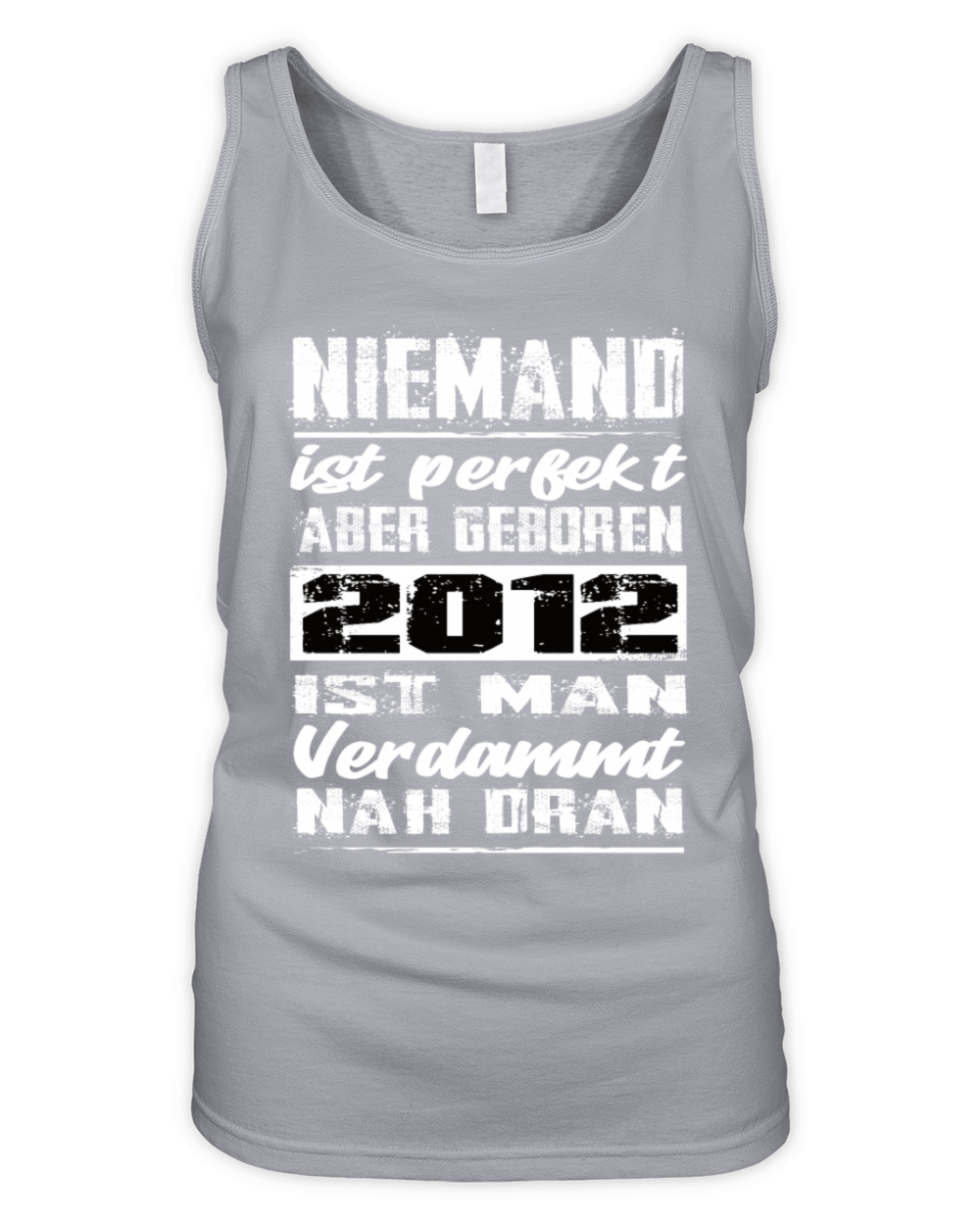 Nobody Is Perfect But Born 2012 Birthday Organic Women's Tank Top