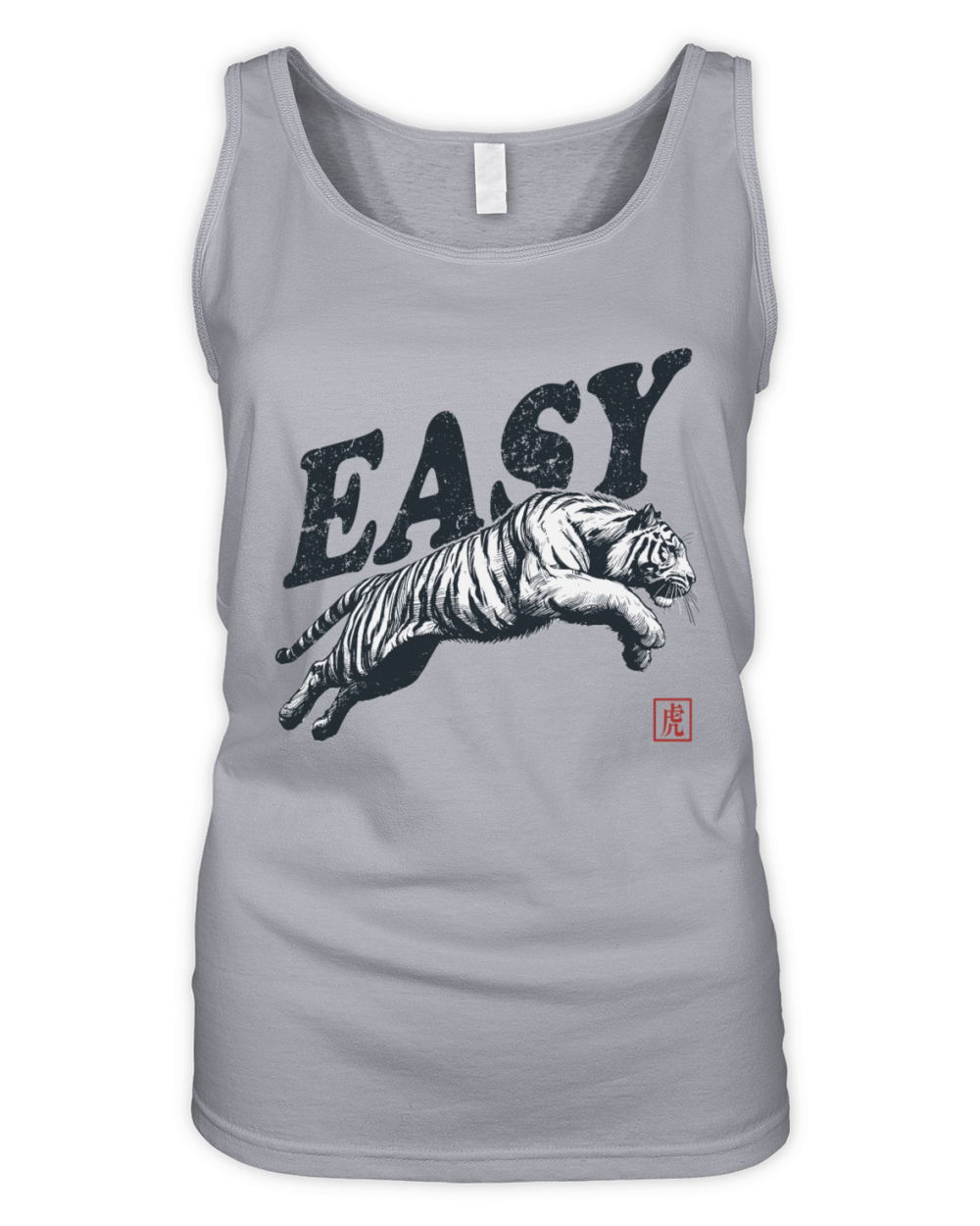 Vintage Tiger Throwback Design For Men Women Kids Organic Women's Tank Top