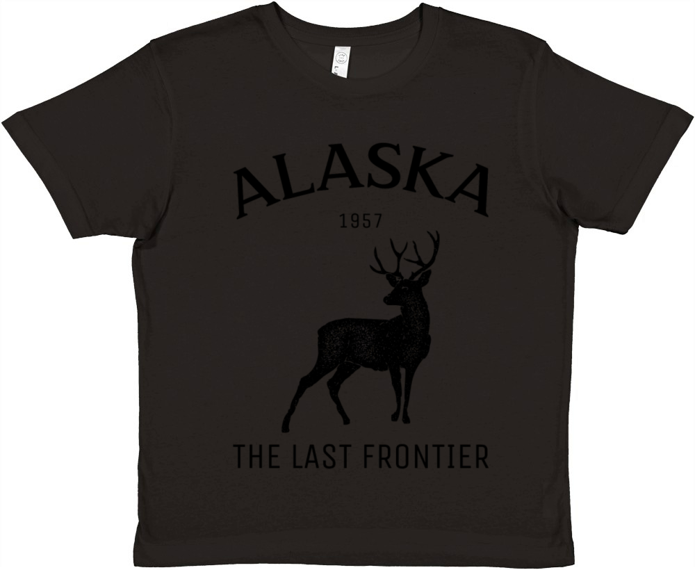 Alaska The Last Frontier Heritage Tee Premium Kids Crewneck T-shirt