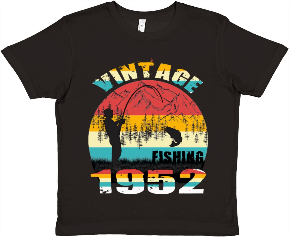 VINTAGE FISHING 1952 Premium Kids Crewneck T-shirt