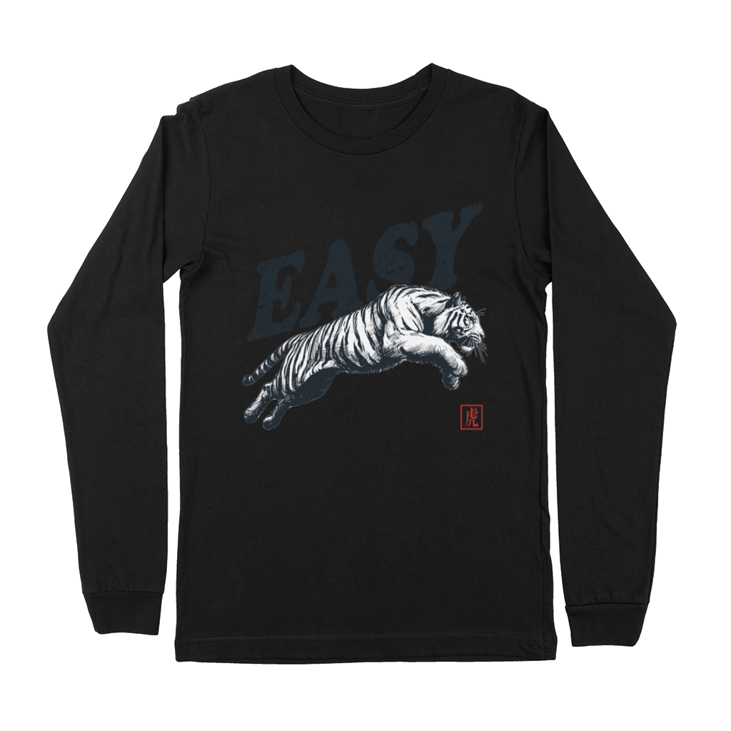 Vintage Tiger Throwback Design For Men Women Kids Premium Long Sleeve