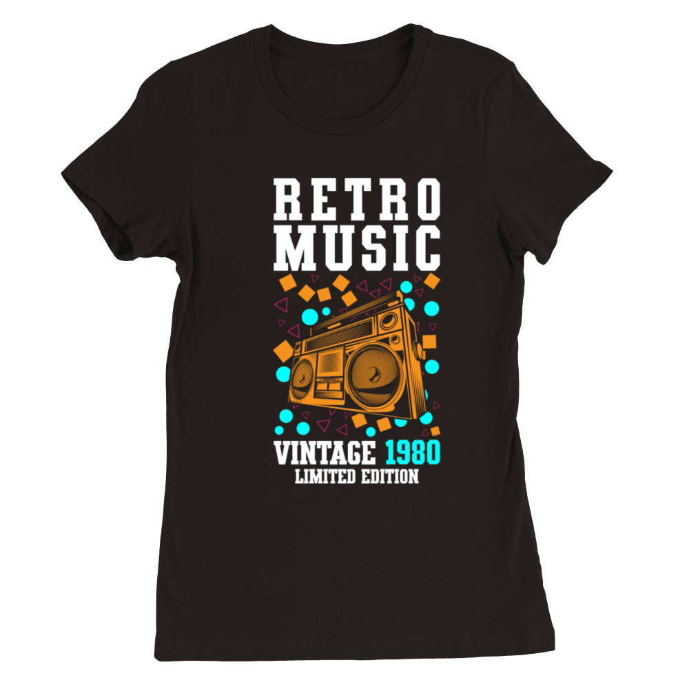 Music Cassette Year Audio Premium Womens Crewneck T-shirt