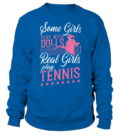 Funny Tennis Player Racket Girl Sweatshirt Unisex