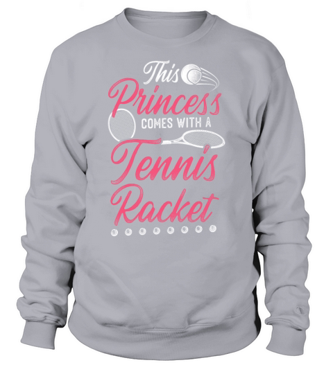 Funny Tennis Player Racket Girl Sweatshirt Unisex