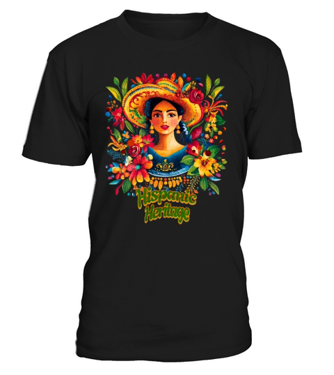 Colorful Hispanic Heritage floral Woman T-Shirt Unisex