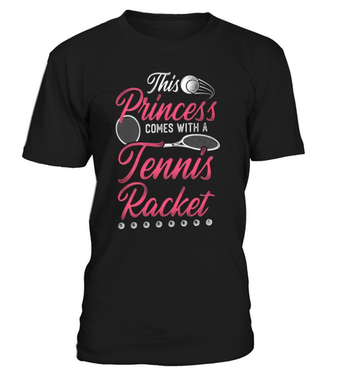 Funny Tennis Player Racket Girl T-Shirt Unisex